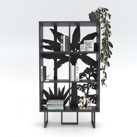 Bookcase TUDO Anthracite Black