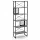 Bookcase MELA Anthracite Black