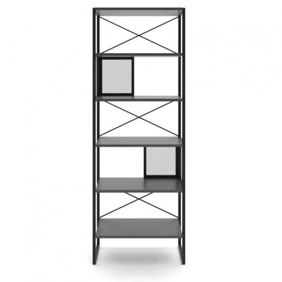 Bookcase MELA Anthracite Black