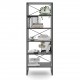 Bookcase MELA Anthracite Black