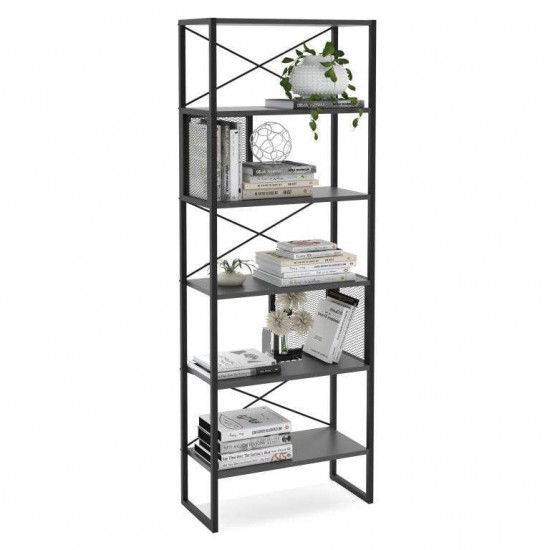 Bookcase MELA Anthracite Black
