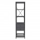 Bookcase LENON Anthracite Black