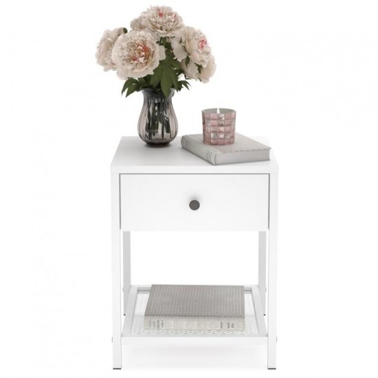 Bedside table LENON White