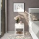 Bedside table LENON White