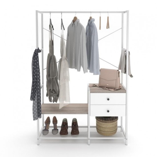 Wardrobe LENON Sonoma White
