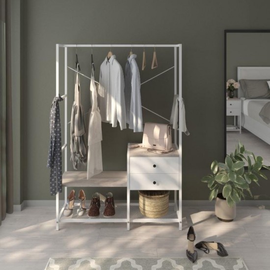 Wardrobe LENON Sonoma White