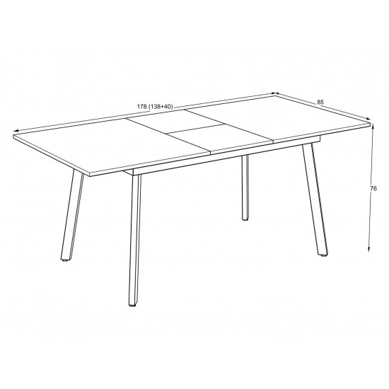 Table LINI 138-178×85 Barok