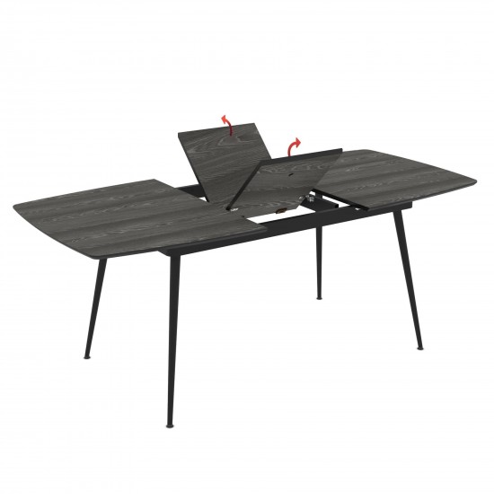 Table YENSE 125-165×80 Lumiere Wood