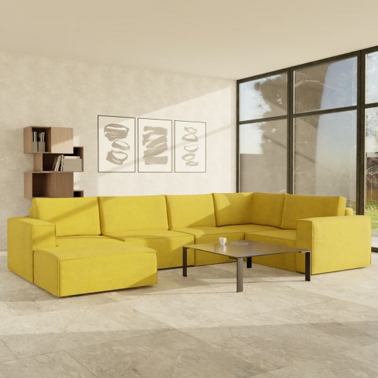 Moduļu divāns Ven n1 Klasiskais Dzeltena