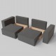 Modular sofa Ven n4 mini Dark gray