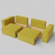 Modular sofa Ven n4 mini Yellow