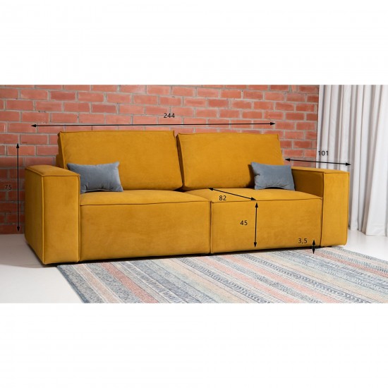 Modular sofa Ven n4 mini Yellow
