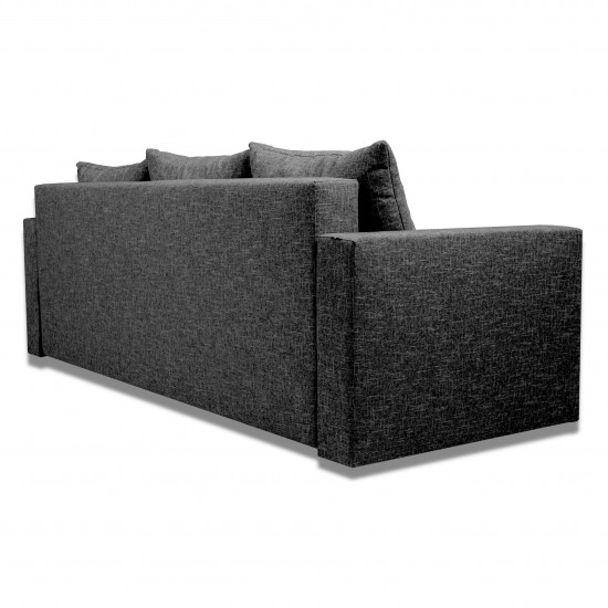 Dīvāns–Gulta Vuran Tumši pelēks