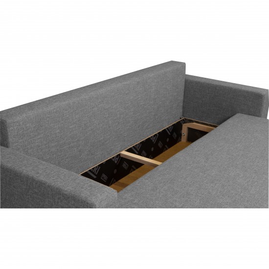 Dīvāns–Gulta Vuran Gaiši pelēka