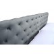 Bed BELINDA 140 Dark Gray