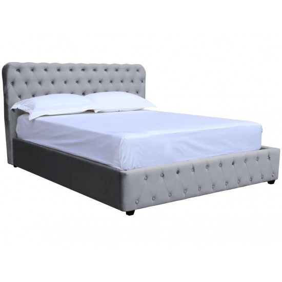 Bed BELINDA 180 Gray