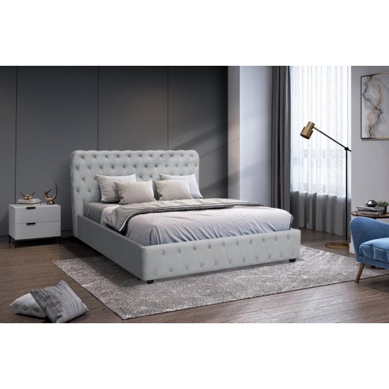 Bed BELINDA 180 Gray