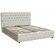 Bed BELINDA 180 Light Gray