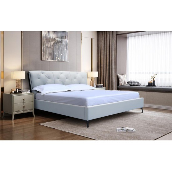 Bed BIANCA 160 Light Blue