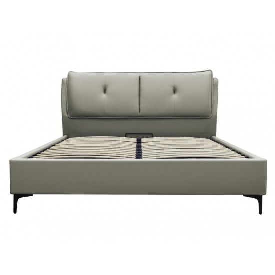 Bed DALIDA 160 Light Gray
