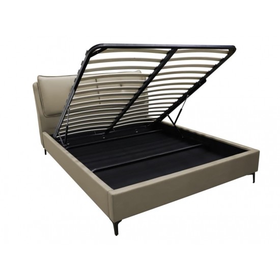 Bed DALIDA 180 Light Gray