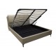 Bed DALIDA 160 Light Gray
