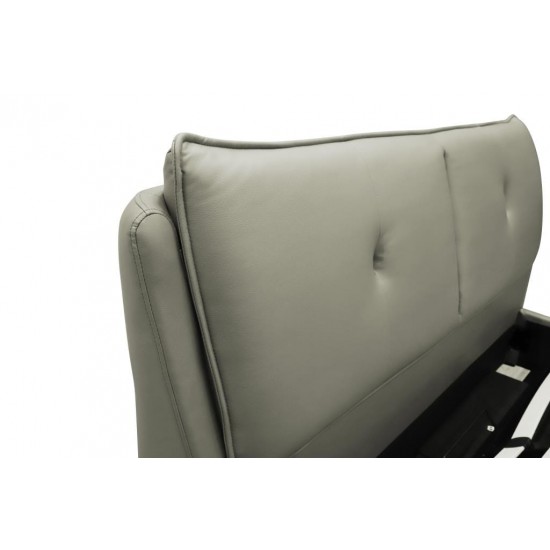 Bed DALIDA 180 Light Gray