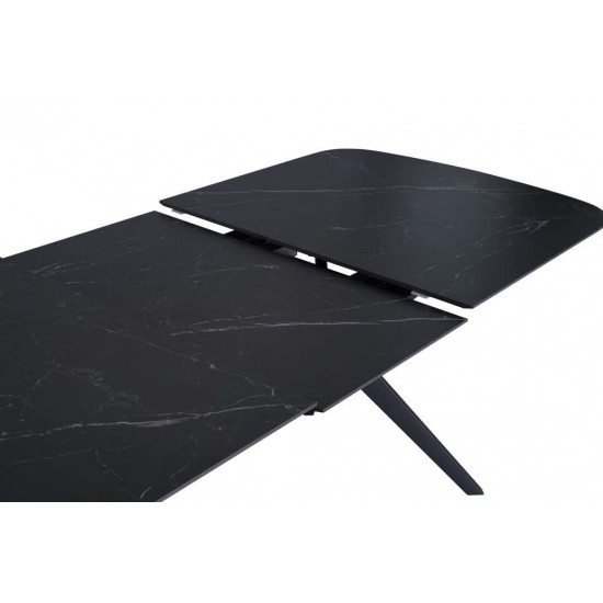 Galds DELF 160-204×90 Ceramic Black