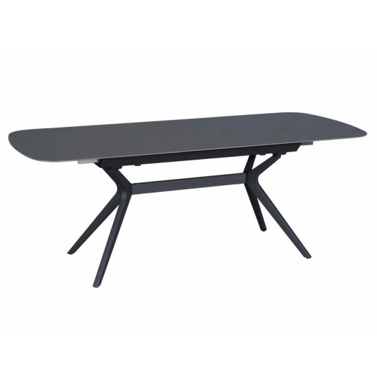 Table DELF 160-204×90 Ceramic Gray