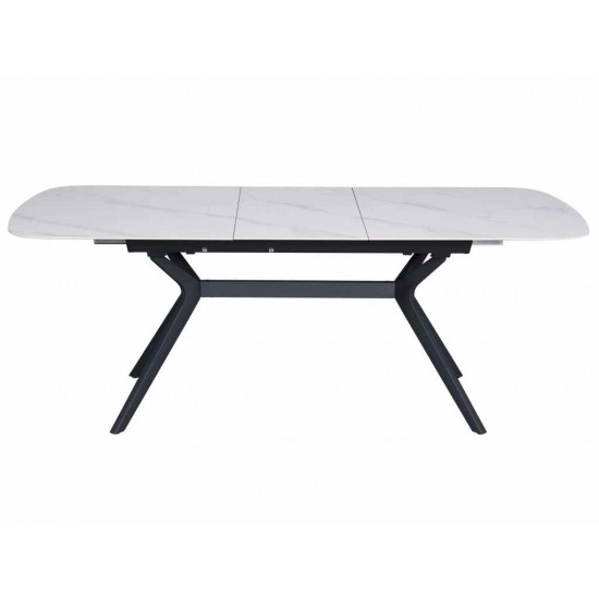 Table DELF 160-204×90 Ceramic White