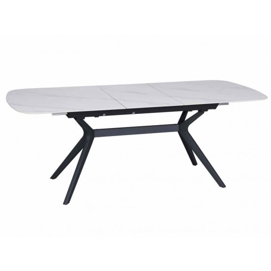 Table DELF 160-204×90 Ceramic White