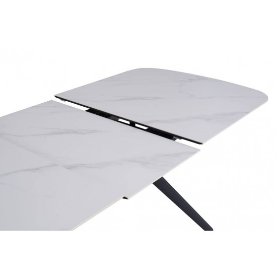 Table DELF 160-204×90 Ceramic White