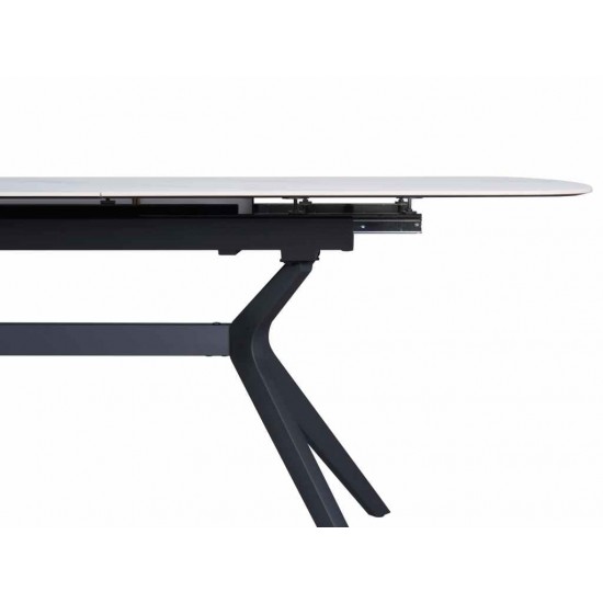 Table DELF 160-204×90 Ceramic White