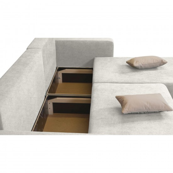 Corner Sofa Deka-Sturis+ Light gray