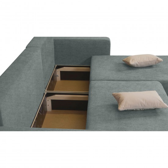 Corner Sofa Deka-Sturis+ Dark gray