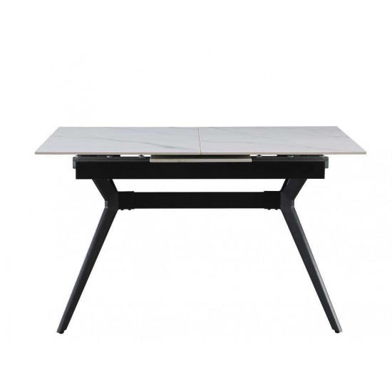 Galds MILS 130-170×80 Ceramic White