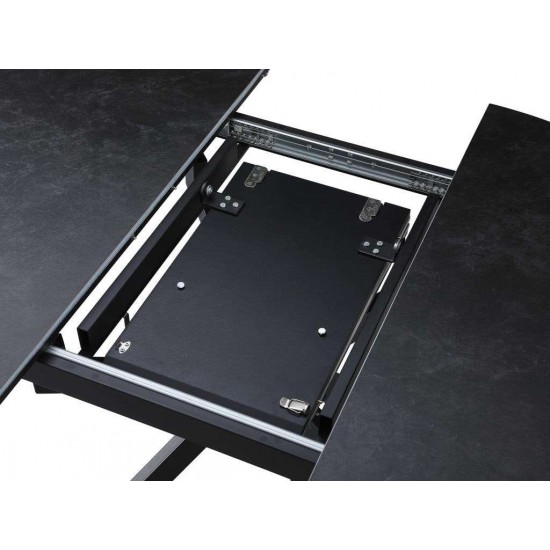 Table TASK 105-138×105 Ceramic Dark Gray