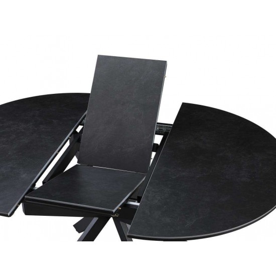 Table TASK 105-138×105 Ceramic Dark Gray