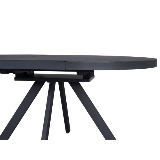 Table GALS 100-130×100 Ceramic Gray