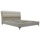 Bed GLORIA 180 Light Gray