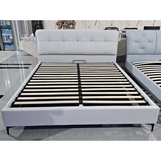Bed GLORIA 180 Light Gray