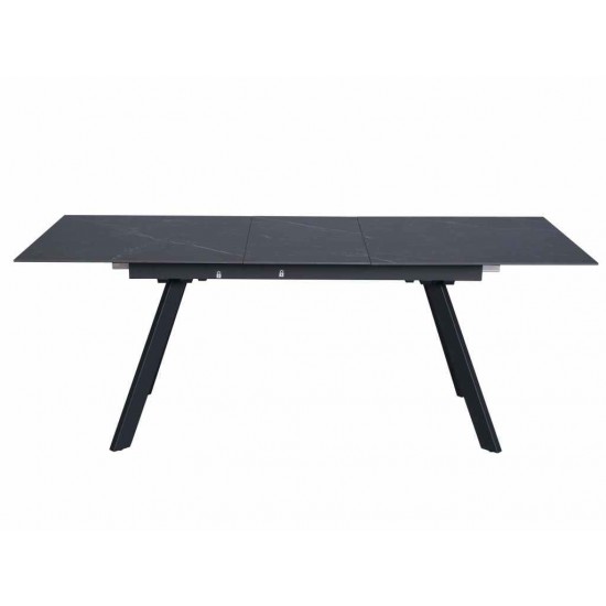 Galds MARS 160-205×90 Ceramic Black