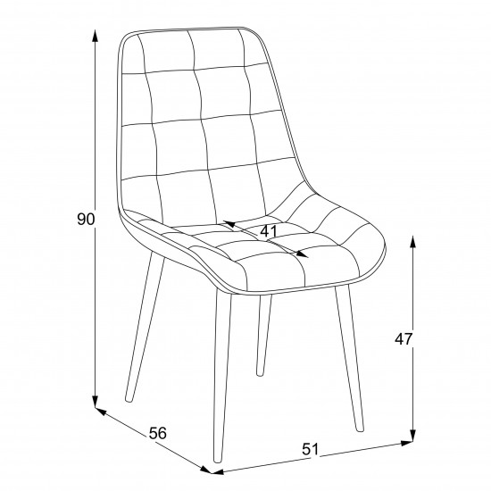 Krēsls MARS Gaiši pelēks