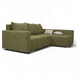 Stūra dīvāns Megan Zaļš