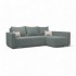 Corner Sofa Megan Dark gray
