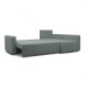 Corner Sofa Megan Dark gray