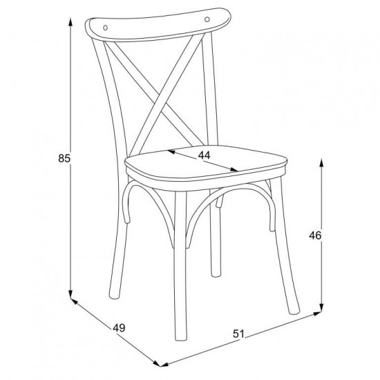 Krēsls NTONER Walnut