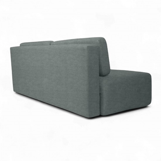 Dīvāns–Gulta Ovals Tumši pelēks