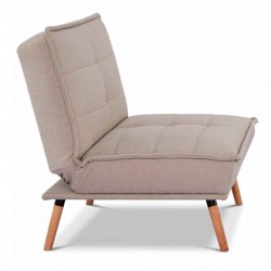 Atzveltnes krēsls-gulta AMBER Beige