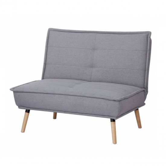 Atzveltnes krēsls-gulta AMBER Gaiši pelēka